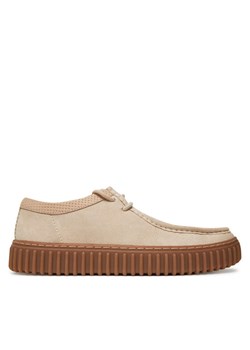 Półbuty Clarks Torhill Low 26180906 Écru ze sklepu eobuwie.pl w kategorii Półbuty męskie - zdjęcie 181897734