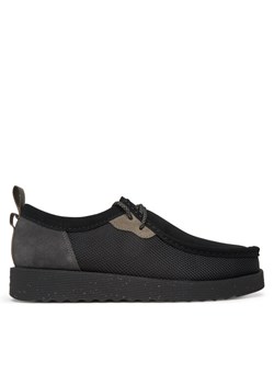 Półbuty Clarks Wallabee  26181387 Czarny ze sklepu eobuwie.pl w kategorii Półbuty męskie - zdjęcie 181897813