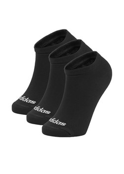Zestaw 3 par niskich skarpet unisex adidas IC1299 3-PACK Czarny ze sklepu eobuwie.pl w kategorii Skarpetki damskie - zdjęcie 181897822