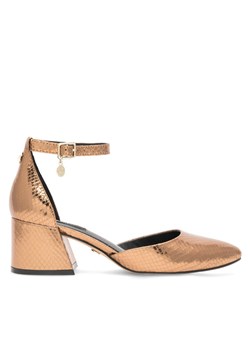 Czółenka Nine West FARIA FF-2377 Brązowy ze sklepu eobuwie.pl w kategorii Czółenka - zdjęcie 181897904