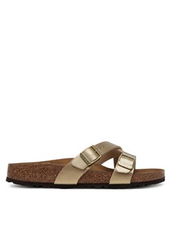 Klapki Birkenstock Yao Balance 1016685 Złoty ze sklepu eobuwie.pl w kategorii Klapki damskie - zdjęcie 181897981