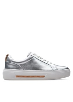Sneakersy Clarks Hollyhock Walk 26176310 Srebrny ze sklepu eobuwie.pl w kategorii Buty sportowe damskie - zdjęcie 181898140