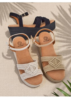 Royalfashion Damskie sandały na koturnie plecione Sunny Day ze sklepu royalfashion.pl w kategorii Sandały damskie - zdjęcie 181908572