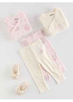 Reserved - Legginsy Kubuś Puchatek 2 pack - pastelowy róż ze sklepu Reserved w kategorii Odzież dla niemowląt - zdjęcie 181913464
