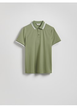 Reserved - Polo regular fit z wiskozą - jasnozielony ze sklepu Reserved w kategorii T-shirty męskie - zdjęcie 181913782