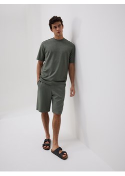 Reserved - Strukturalny t-shirt comfort fit - jasny zielony ze sklepu Reserved w kategorii T-shirty męskie - zdjęcie 181914582