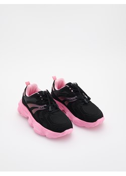 Reserved - Buty sportowe z neonowymi wstawkami - czarny ze sklepu Reserved w kategorii Buty sportowe dziecięce - zdjęcie 181916202