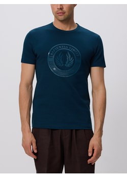 Reserved - T-shirt slim fit z nadrukiem - szary ze sklepu Reserved w kategorii T-shirty męskie - zdjęcie 181916664