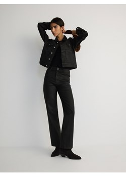 Reserved - Jeansy straight - dark grey jeans ze sklepu Reserved w kategorii Jeansy damskie - zdjęcie 181917334