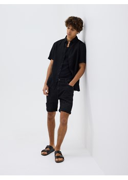 Reserved - Jeansowe szorty slim fit - szary ze sklepu Reserved w kategorii Spodenki męskie - zdjęcie 181917453