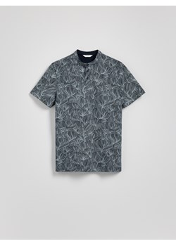 Reserved - Koszulka polo regular ze wzorem - granatowy ze sklepu Reserved w kategorii T-shirty męskie - zdjęcie 181917494