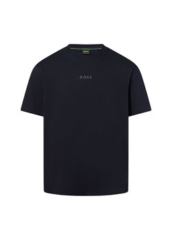 BOSS Green Koszulka męska - Tee Mężczyźni Bawełna granatowy jednolity - id: 703279-0007-09900 - marki BOSS HUGO BOSS - 181919593 BOSS Green Koszulka męska - Tee Mężczyźni Bawełna granatowy jednolity ze sklepu vangraaf w kategorii T-shirty męskie - zdjęcie 181919593