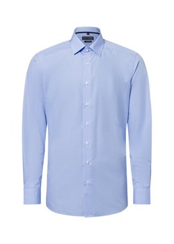 Finshley & Harding Męska koszula biznesowa - Easy Care Mężczyźni Modern Fit Bawełna jasnoniebieski w kratkę ze sklepu vangraaf w kategorii Koszule męskie - zdjęcie 181919600