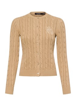 Lauren Ralph Lauren Kardigan damski Kobiety Bawełna wielbłądzi jednolity ze sklepu vangraaf w kategorii Swetry damskie - zdjęcie 181919604
