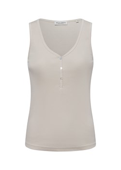 Marc O'Polo Damski top w prążki Kobiety Bawełna kitt jednolity ze sklepu vangraaf w kategorii Bluzki damskie - zdjęcie 181919641