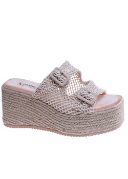 Wysokie klapki Seastar na koturnie i platformie /G3-1 17708 S600/ ze sklepu Pantofelek24.pl w kategorii Espadryle damskie - zdjęcie 181919811