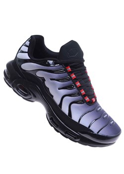 Wiązane męskie czarno szare sneakersy /C5-1 17622 T600/ ze sklepu Pantofelek24.pl w kategorii Trampki męskie - zdjęcie 181920011