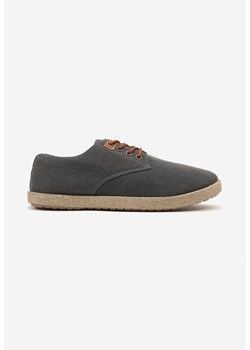Czarne Trampki Casual z Plecioną Podeszwą Liliore ze sklepu born2be.pl w kategorii Espadryle męskie - zdjęcie 181924311