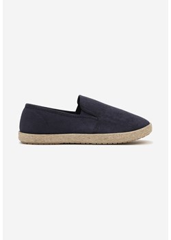Granatowe Trampki w Stylu Espadryli Wsuwane Tolindea ze sklepu born2be.pl w kategorii Espadryle męskie - zdjęcie 181924323