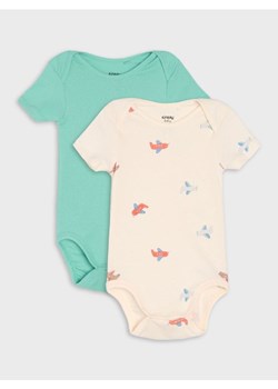 Sinsay - Body 2 pack - kremowy ze sklepu Sinsay w kategorii Odzież dla niemowląt - zdjęcie 181929300