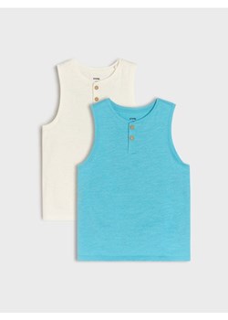 Sinsay - Koszulki bez rękawów 2 pack - niebieski ze sklepu Sinsay w kategorii T-shirty chłopięce - zdjęcie 181929442