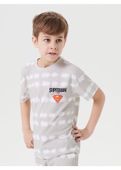 Sinsay - Koszulka tie-dye Superman - kremowy ze sklepu Sinsay w kategorii T-shirty chłopięce - zdjęcie 181929474