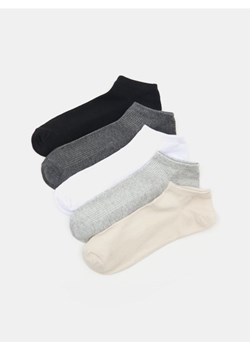 Sinsay - Krótkie skarpetki 5 pack - szary ze sklepu Sinsay w kategorii Skarpetki męskie - zdjęcie 181929554