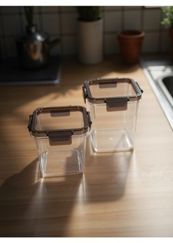Sinsay - Pojemniki do przechowywania 2 pack - biały - id: 723GB-00X - marki Sinsay - 181929791 Sinsay - Pojemniki do przechowywania 2 pack - biały ze sklepu Sinsay w kategorii Pojemniki kuchenne - zdjęcie 181929791