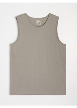 Sinsay - Bawełniany tank top basic - szary ze sklepu Sinsay w kategorii T-shirty męskie - zdjęcie 181929900