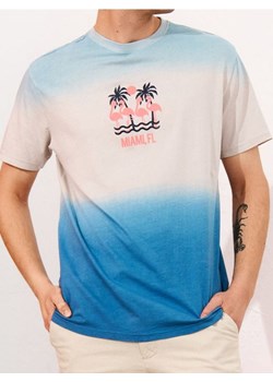 Sinsay - Koszulka ombre - kremowy ze sklepu Sinsay w kategorii T-shirty męskie - zdjęcie 181930083