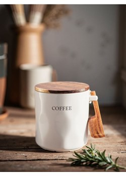 Sinsay - Pojemnik do przechowywania COFFEE - biały ze sklepu Sinsay w kategorii Pojemniki kuchenne - zdjęcie 181930163