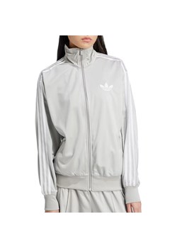 Bluza adidas Adicolor Classic Firebird Loose JC8254 - szara ze sklepu streetstyle24.pl w kategorii Bluzy damskie - zdjęcie 181930352