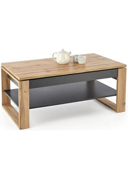 Ława prostokątna z podnoszonym blatem dąb artisan + czarny D8-N75 ze sklepu Edinos.pl w kategorii Stoły - zdjęcie 181930561
