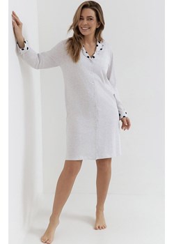 Damska koszula nocna rozpinana plus size 148, Kolor szary melanż-wzór, Rozmiar XXL, Cana ze sklepu Intymna w kategorii Koszule nocne - zdjęcie 181931810