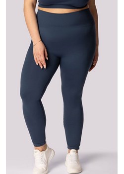 Mona legginsy damskie granatowe Base Plus Size, Kolor granatowy, Rozmiar 2XL, Mona ze sklepu Intymna w kategorii Spodnie damskie - zdjęcie 181932081