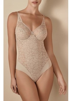 Koronkowe body damskie beżowe Graziella, Kolor beżowy, Rozmiar 70C, Selene ze sklepu Intymna w kategorii Body damskie - zdjęcie 181932201