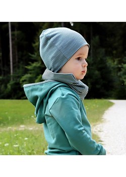 LiVi Czapka beanie &quot;Stripes&quot; w kolorze niebieskim ze sklepu Limango Polska w kategorii Czapki dziecięce - zdjęcie 181933133