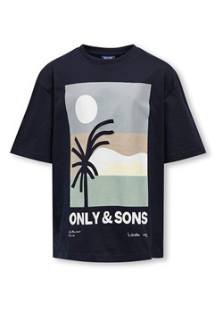 ONLY &amp; SONS Junior Koszulka &quot;Artsy&quot; w kolorze granatowym ze sklepu Limango Polska w kategorii T-shirty chłopięce - zdjęcie 181933691