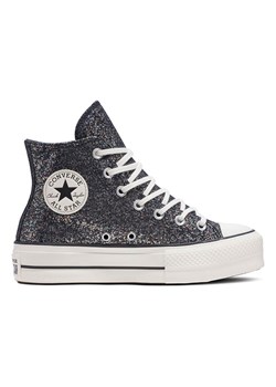 Converse Sneakersy &quot;Ctas Lift Platform Glitter&quot; w kolorze srebrno-czarnym ze sklepu Limango Polska w kategorii Trampki damskie - zdjęcie 181934663