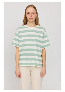 MAZINE Koszulka &quot;Block Stripes&quot; w kolorze kremowo-jasnozielonym ze sklepu Limango Polska w kategorii Bluzki damskie - zdjęcie 181934723