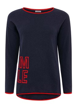 Zwillingsherz Sweter &quot;Smile&quot; w kolorze granatowym ze sklepu Limango Polska w kategorii Swetry damskie - zdjęcie 181935381