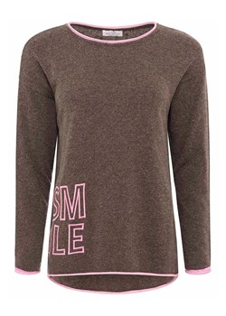 Zwillingsherz Sweter &quot;Smile&quot; w kolorze brązowym ze sklepu Limango Polska w kategorii Swetry damskie - zdjęcie 181935384
