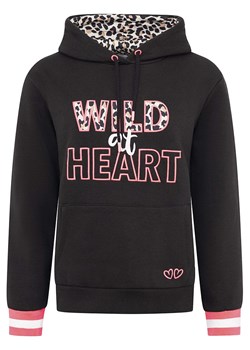 Zwillingsherz Bluza &quot;Wild At Hearts&quot; w kolorze jasnoróżowo-czarnym ze sklepu Limango Polska w kategorii Bluzy damskie - zdjęcie 181936600