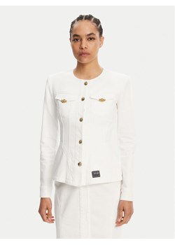 Versace Jeans Couture Kurtka jeansowa 78HAS457 Biały Slim Fit ze sklepu MODIVO w kategorii Kurtki damskie - zdjęcie 181939501