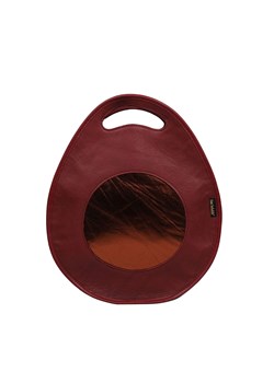 bordowa torebka damska skórzana  z funkcją plecaka Poly ze sklepu Słoń Torbalski w kategorii Torby Shopper bag - zdjęcie 181939951