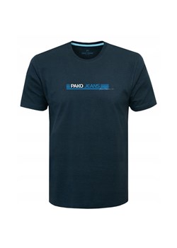 Koszulka Męska (T-Shirt) - Pako Jeans - U-Neck - Granatowa TSPJNS20toloGR ze sklepu JegoSzafa.pl w kategorii T-shirty męskie - zdjęcie 181940473