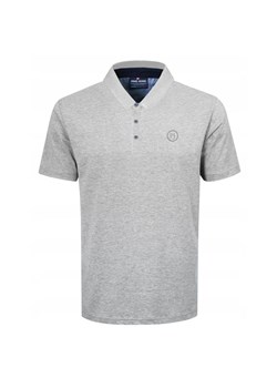 Koszulka Polo - Męska - Pako Jeans - Popielata TSPJNSpoloDASOpp ze sklepu JegoSzafa.pl w kategorii T-shirty męskie - zdjęcie 181940542