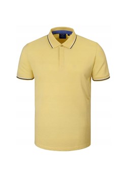 Koszulka Polo - Męska - Pako Jeans - Żółta, Kryte Guziki TSPJNSpoloCOPPERzt ze sklepu JegoSzafa.pl w kategorii T-shirty męskie - zdjęcie 181940564