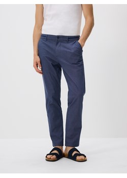 Reserved - Spodnie chino slim fit - granatowy ze sklepu Reserved w kategorii Spodnie męskie - zdjęcie 181941452