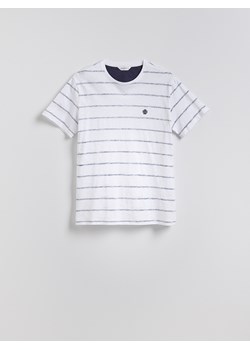 Reserved - T-shirt regular z haftem - granatowy - id: WC957-59X - marki Reserved - 181941631 Reserved - T-shirt regular z haftem - granatowy ze sklepu Reserved w kategorii T-shirty męskie - zdjęcie 181941631